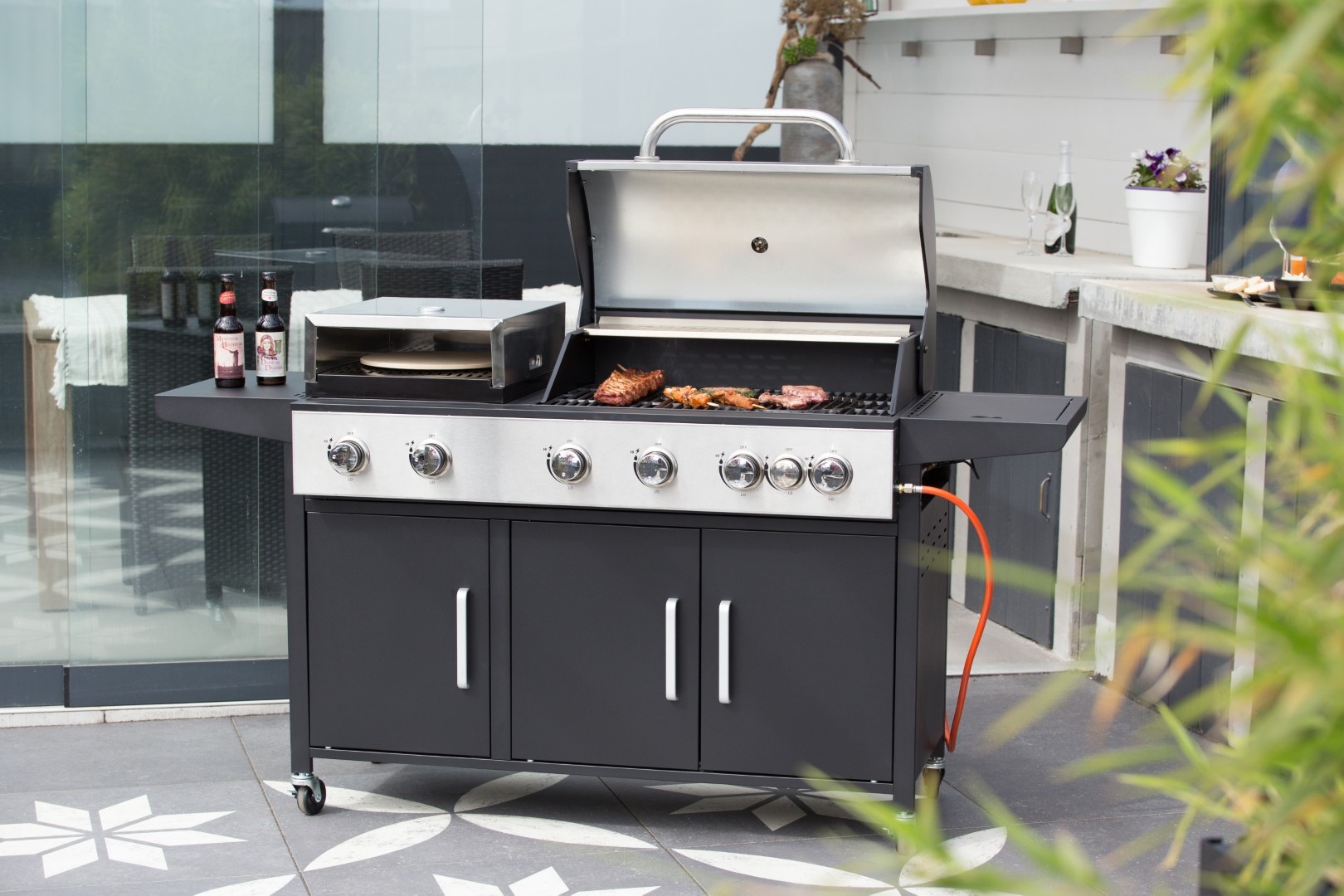 SUMM BBQ Salvatore Combi barbecue - met pizzaoven