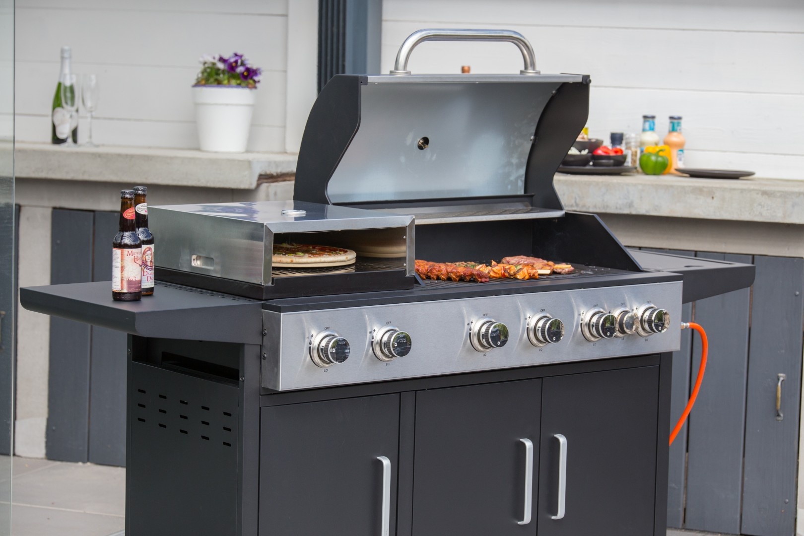SUMM BBQ Salvatore Combi barbecue - met pizzaoven