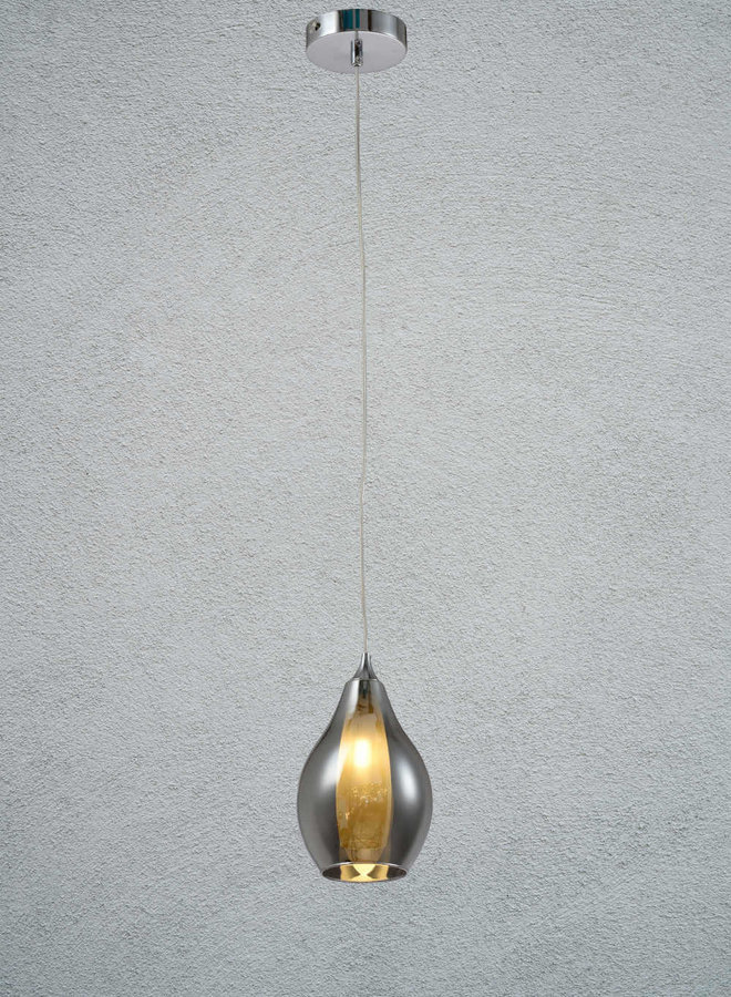 Hanglamp Mila M chroom Ø 12 cm