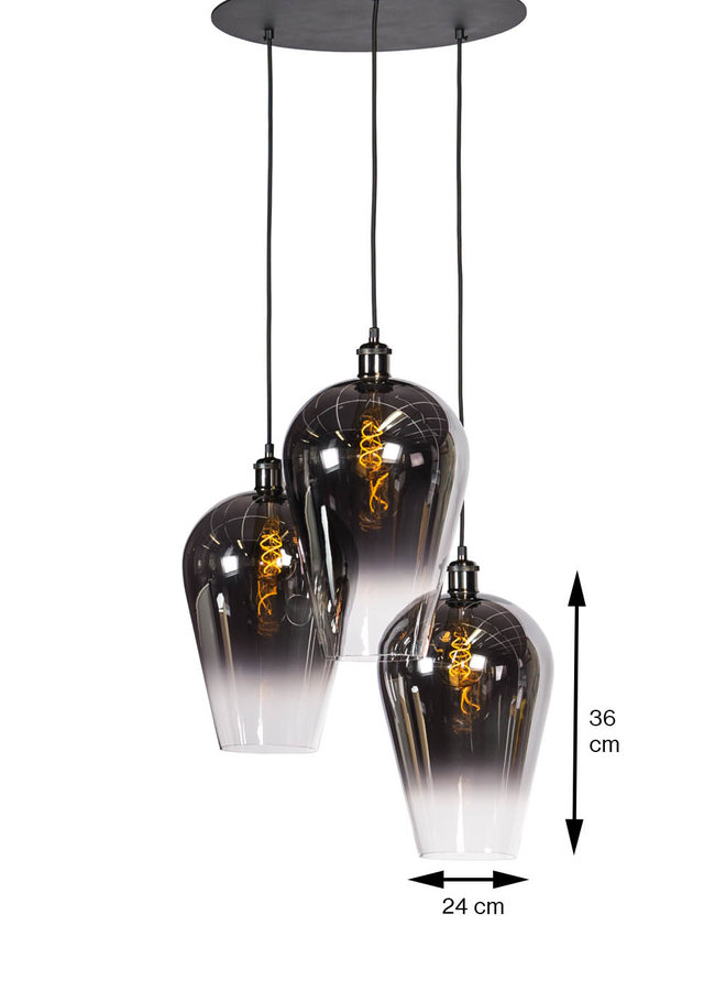 Hanglamp Misk  24R 3-lichts