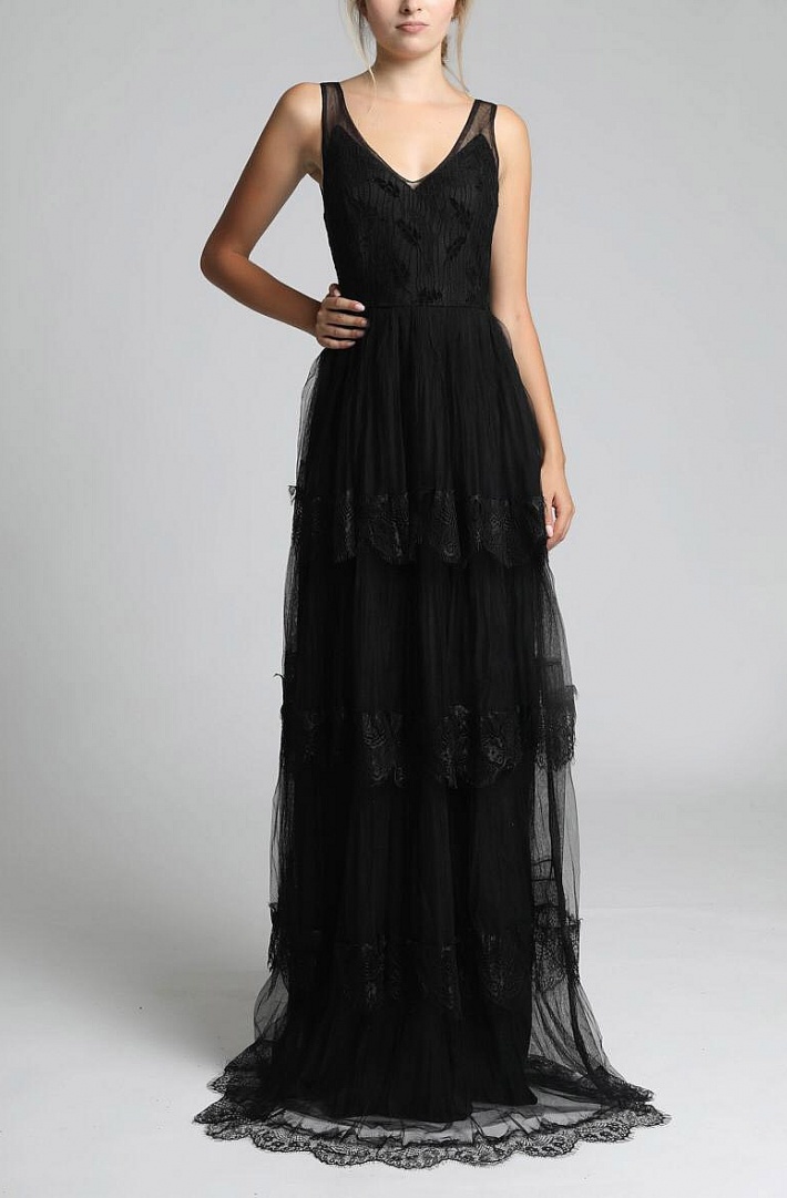 SOKY SOKA  DRESS BLACK 62002-1