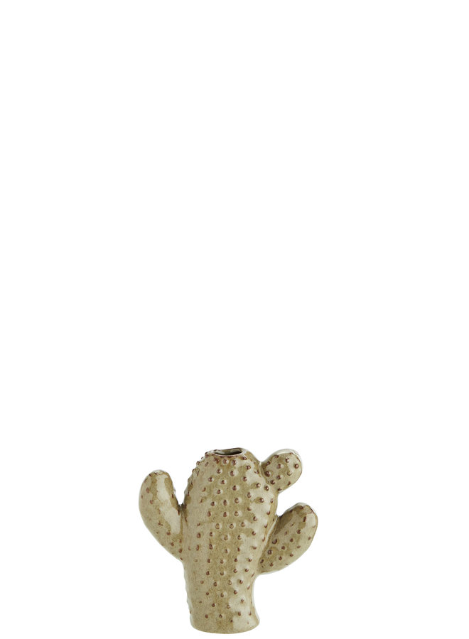 Cactusvaas Beige / Bruin 12,5 cm