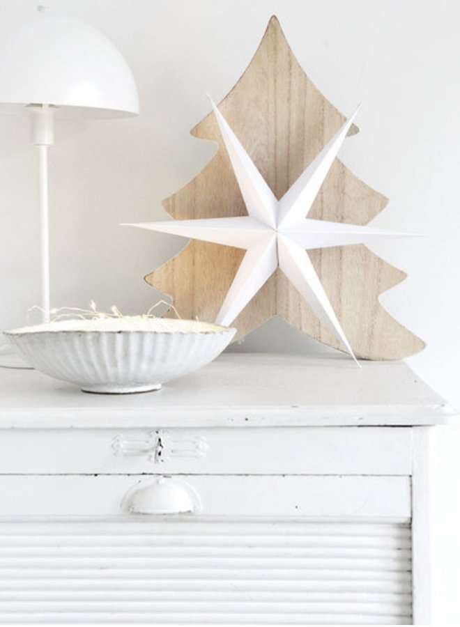 Paper Stars White - set van 2 formaten