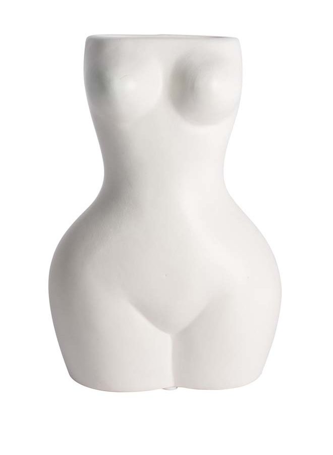 Vaas Vrouw 21 cm Wit