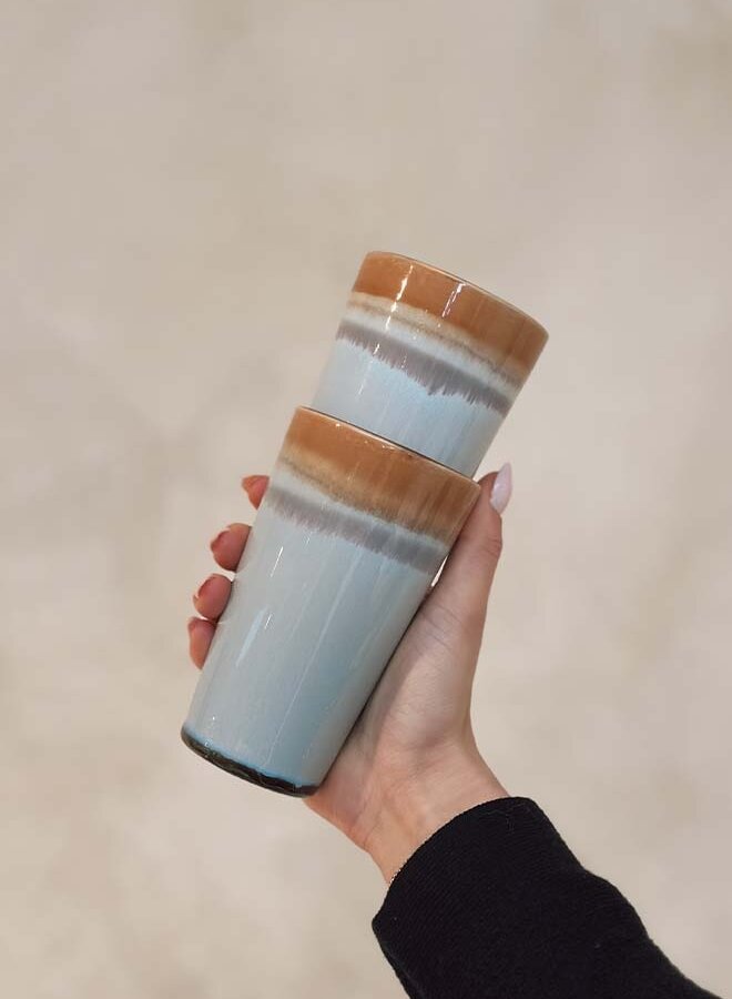 70's Ceramics Latte Mug Ash