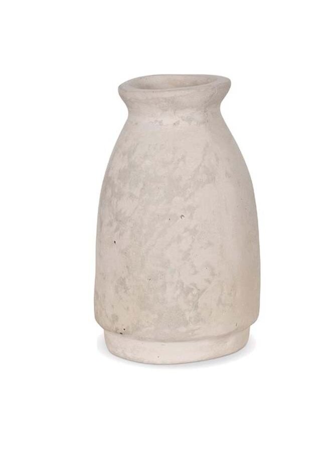 Vaas Papier Mache Beige 16 cm