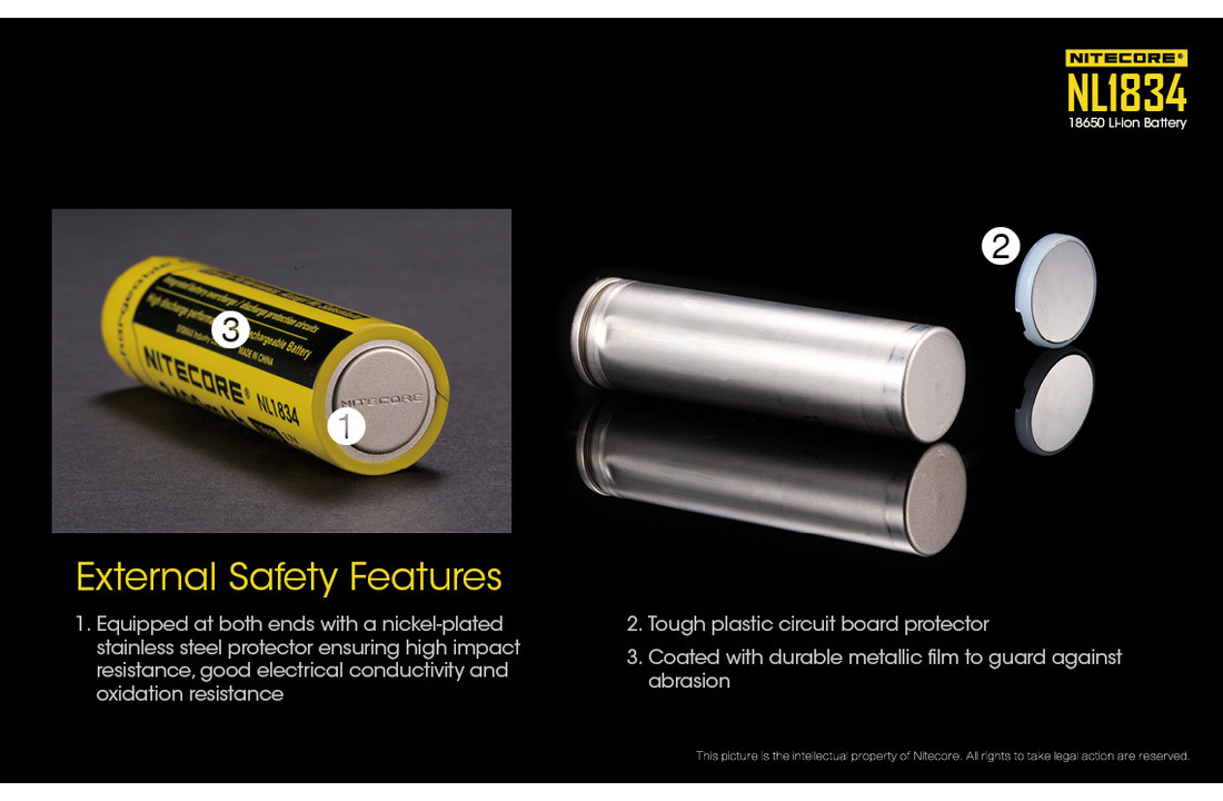 NL1834 18650 BATTERY