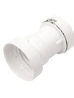 Kaiser kunststof prikfitting - Prikkabel E27 - Wit