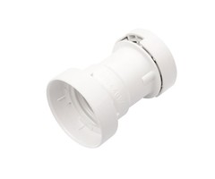 Kaiser kunststof prikfitting - Prikkabel E27 - Wit