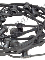 Amlux prikkabel 15 meter met 30 fittingen