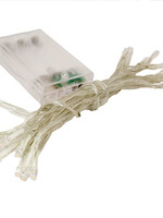 Lichtsnoer 1 Meter met 10 Leds warm wit - 3V