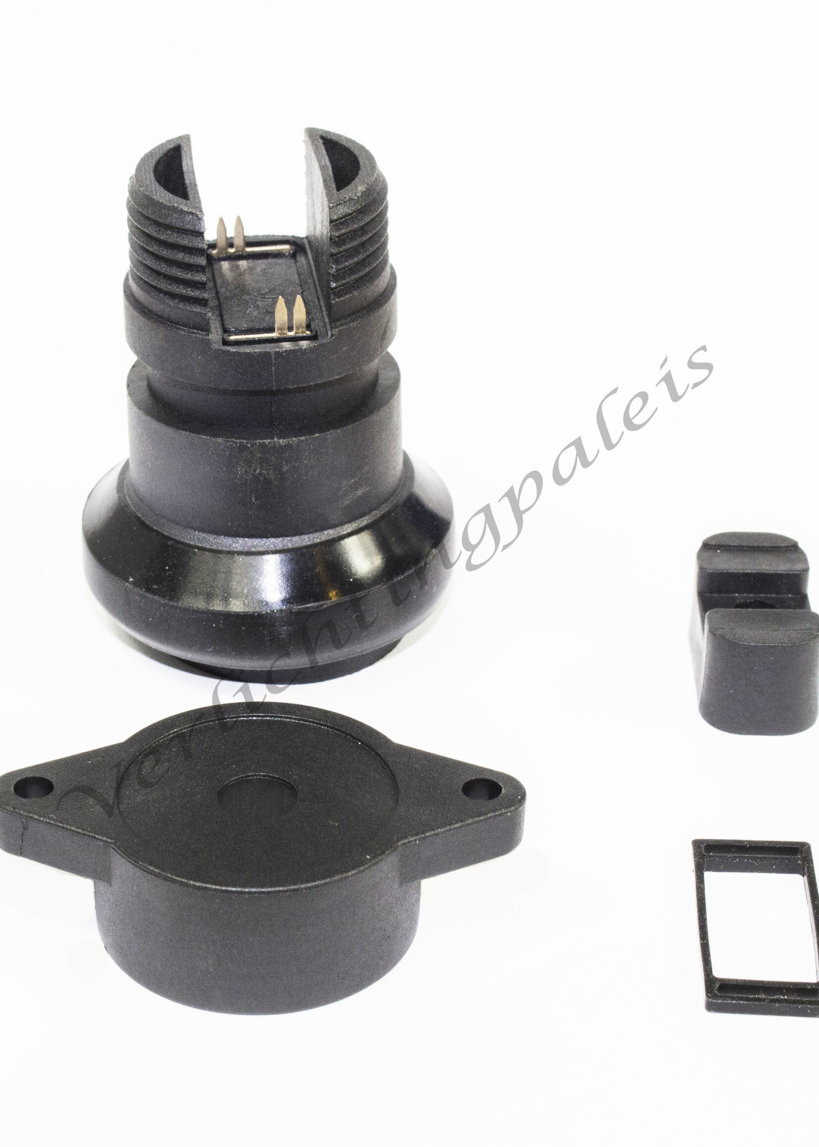 IP44 waterdichte prikfitting - E27 zwart - per 5 stuks incl. afsluitring