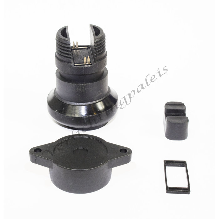 IP44 waterdichte prikfitting - E27 zwart - per 5 stuks incl. afsluitring