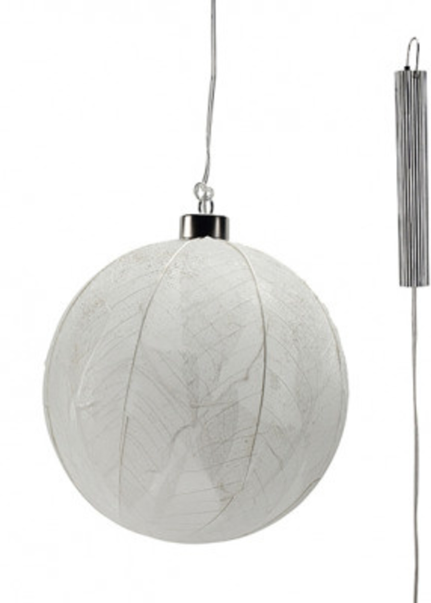 Glazen LED BOL - 15 cm "Leaf"2