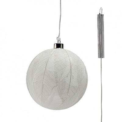 Glazen LED BOL - 15 cm "Leaf"2