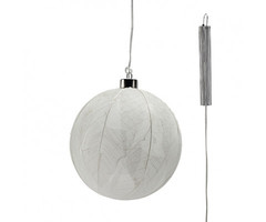 Glazen LED BOL - 15 cm "Leaf"