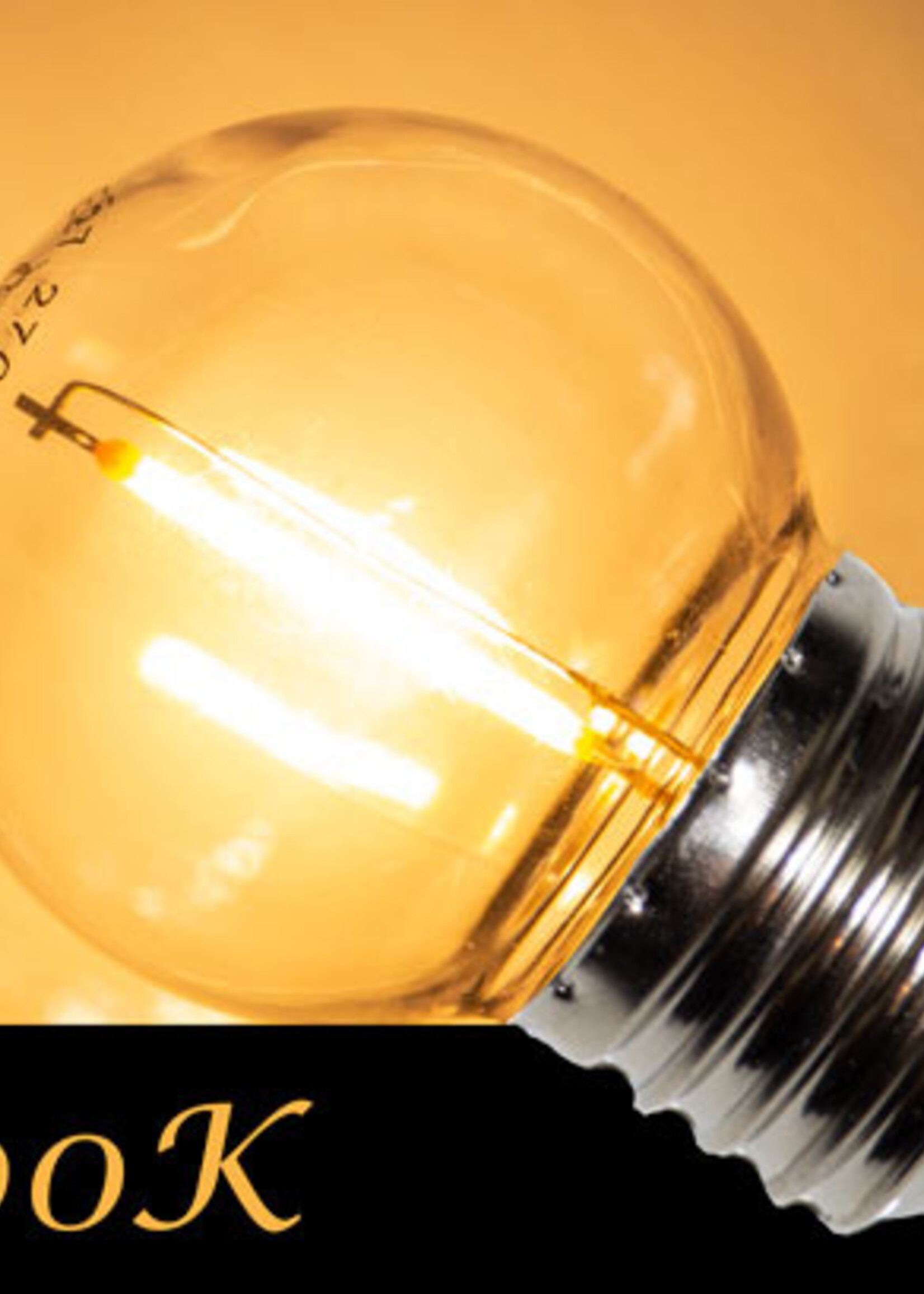 Amlux LED Filament kogellamp 1W - transparant - 2200K