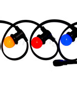 Amlux prikkabel - 15 meter met 15 LED lampen  (5 kleuren)