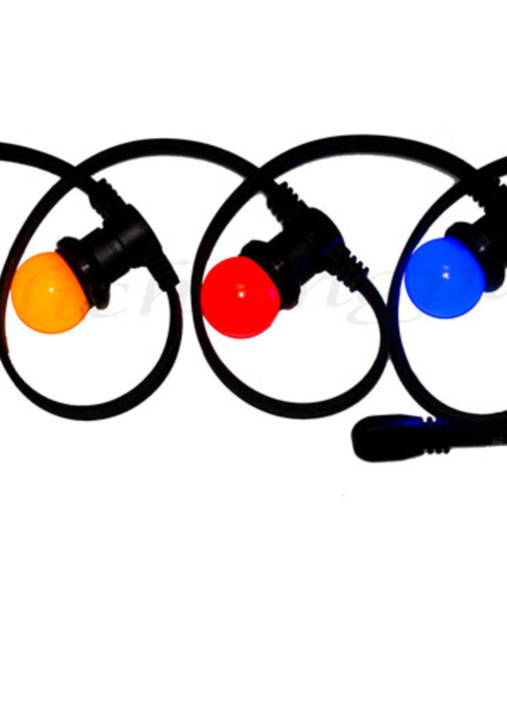 Amlux prikkabel - 20 meter met 60 LED lampen  (5 kleuren)