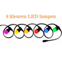prikkabel - 25 meter met 25 LED lampen  (6 kleuren)