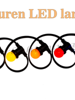 Amlux prikkabel - 15 meter met 30 LED lampen  (7 kleuren)