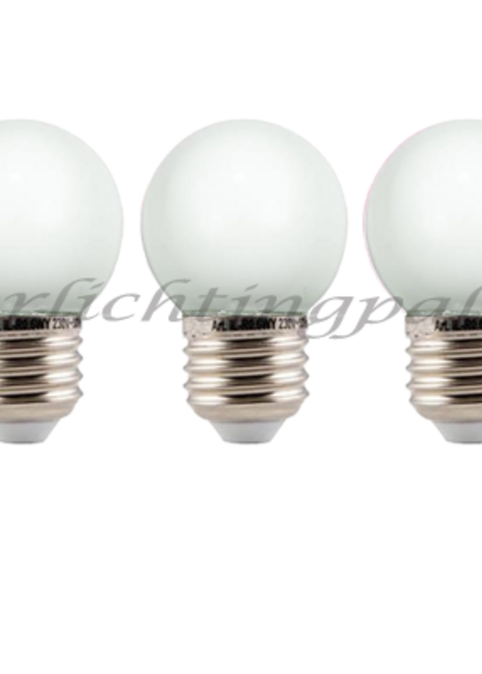 Amlux LED kogellamp - 2W - witte kap - E27 2200K