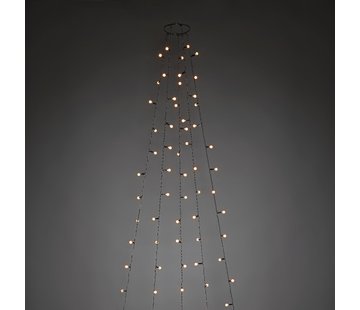 Konstsmide Konstsmide Kerstverlichting - LED lichtmantel 180cm met ring voor kerstboom  - 5x30 cherry LED