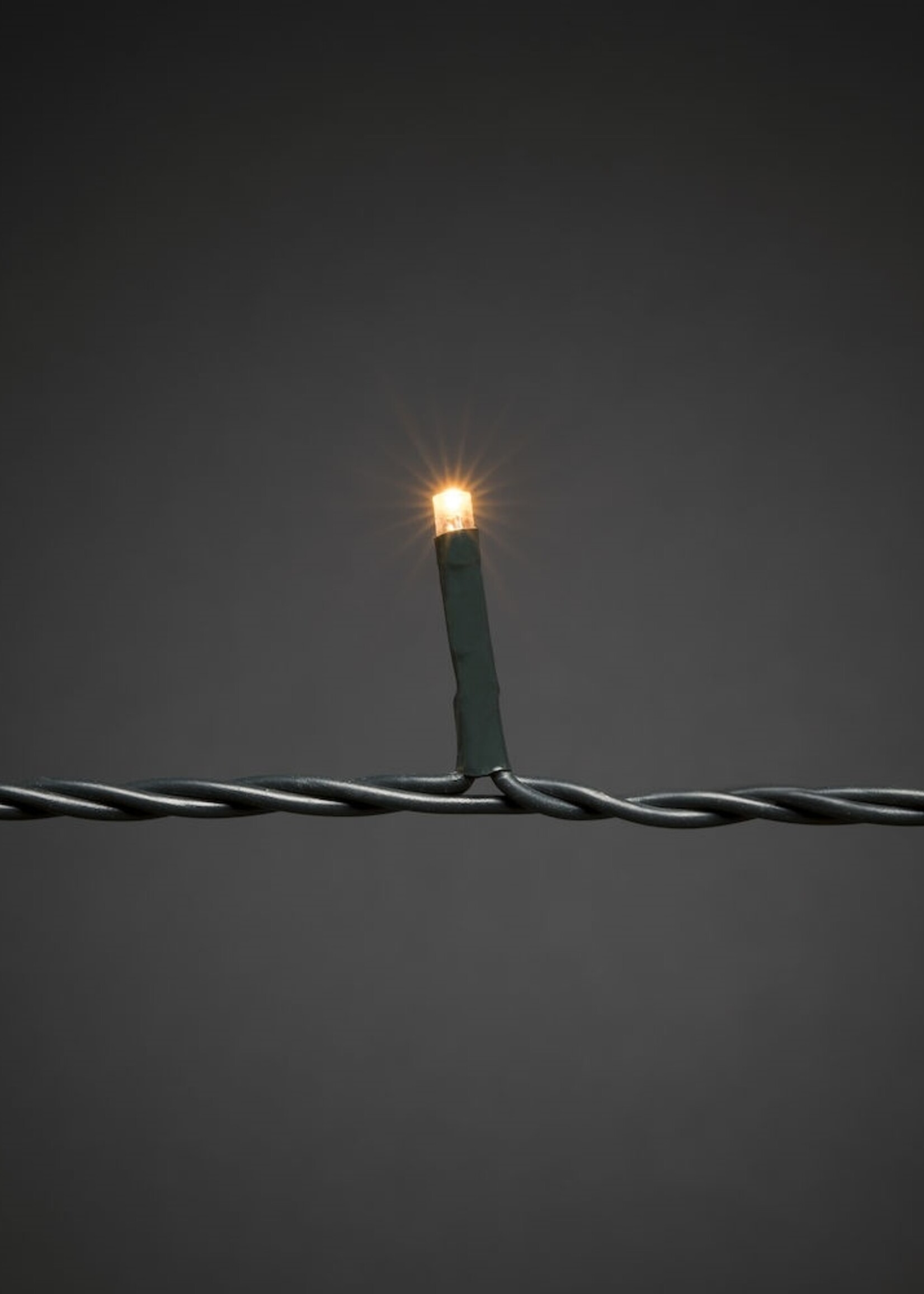 Konstsmide Kerstverlichting - LED lichtmantel 180cm met ring voor kerstboom  - 5x 30 Amber witte LED lampjes