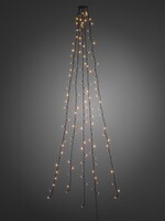 Konstsmide Kerstverlichting - LED lichtmantel 180cm met ring voor kerstboom  - 5x 30 Amber wit LED lampjes