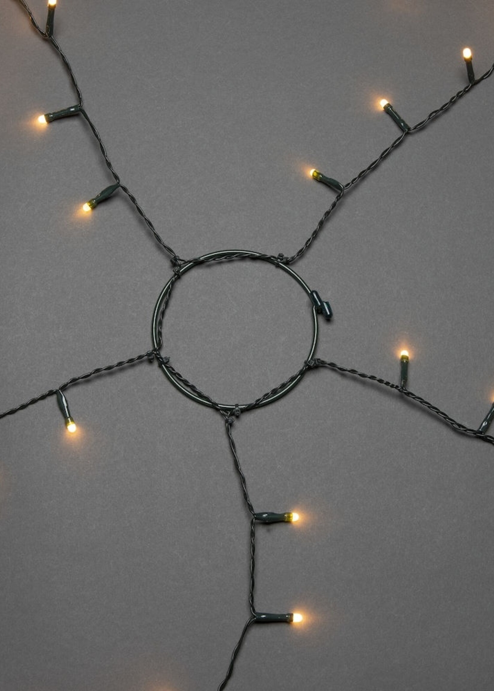 Konstsmide App gestuurde LED Lichtmantel voor kerstboom, 240cm 5 strengen van 40 extra warmwitte LED, met multifunctie