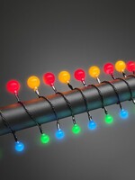 Konstsmide LED miniglobe gekleurd lichtslinger voor buiten - 6.32 meter - 80 Leds