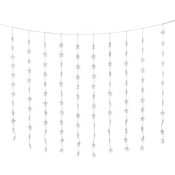 Konstsmide Konstsmide Kerstverlichting - LED sterren gordijn 140x120 CM