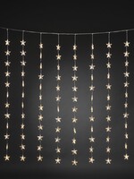 Konstsmide Kerstverlichting - Warm wit LED sterren gordijn 140x120 CM