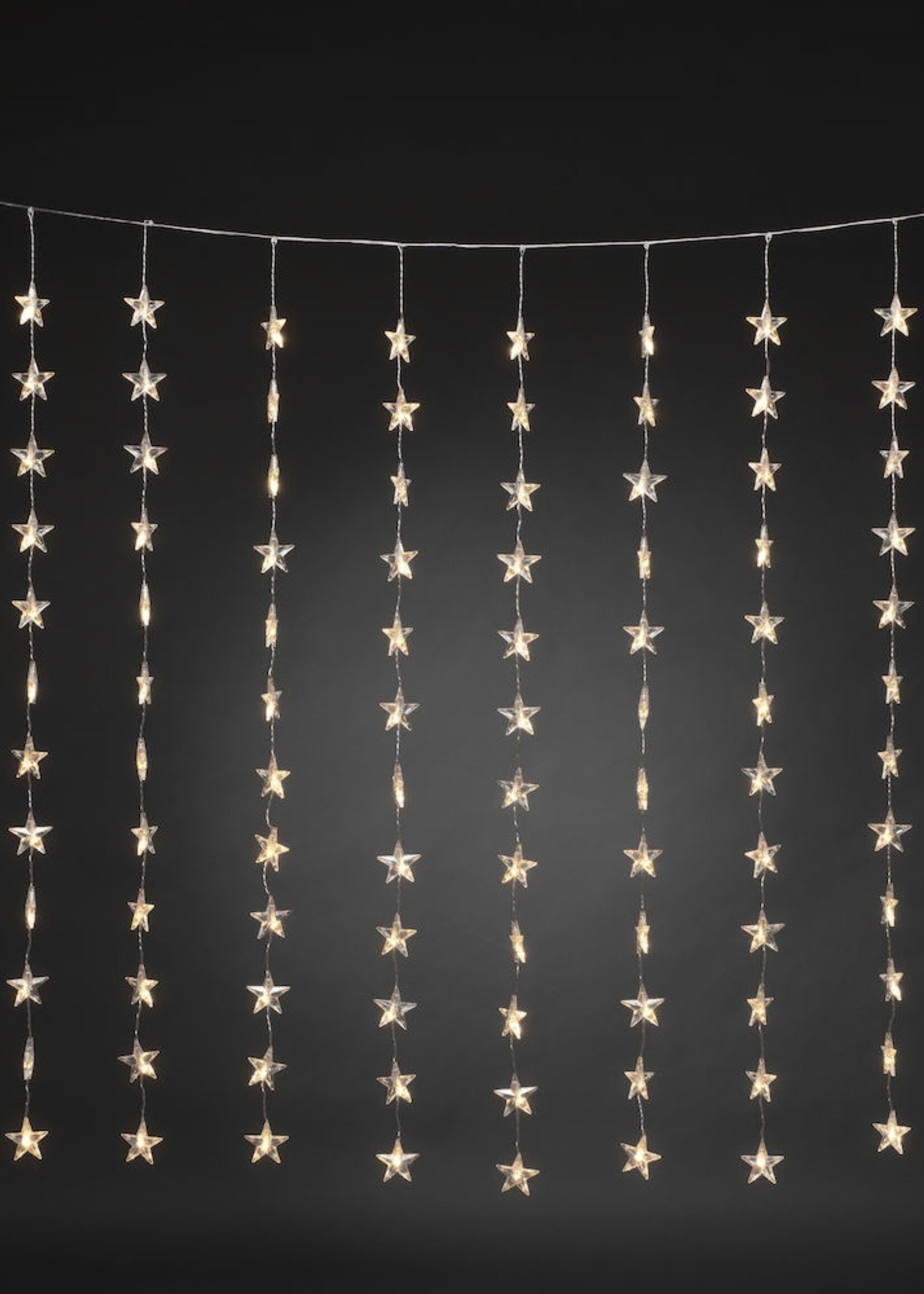 Konstsmide Konstsmide Kerstverlichting - LED sterren gordijn 140x120 CM