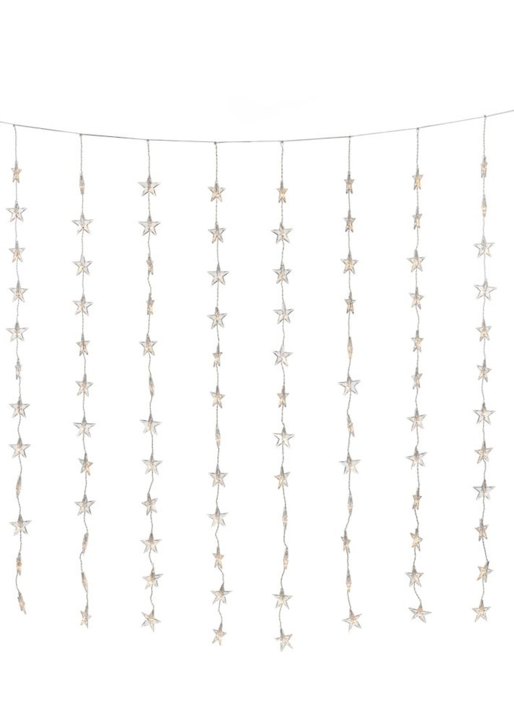 Konstsmide Konstsmide Kerstverlichting - Zeer warm witte  LED sterren gordijn 140x120 CM
