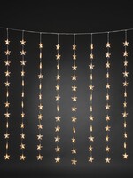 Konstsmide Kerstverlichting - Zeer warm witte  LED sterren gordijn 140x120 CM