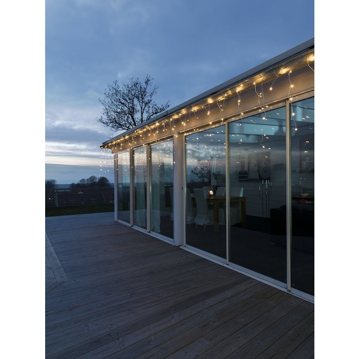Konstsmide Konstsmide kerstverlichting Icicle lichtslinger met 200 LED - extra warm wit 16,37 meter - App control