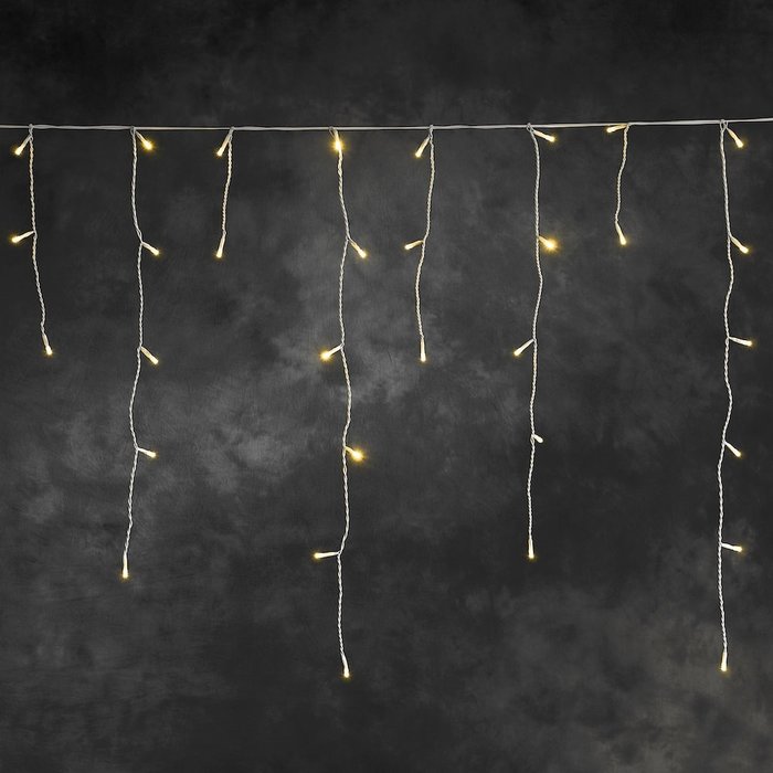 Konstsmide Konstsmide kerstverlichting ijspegel lichtslinger met 336 LED - extra warm wit 20,79 meter - App control