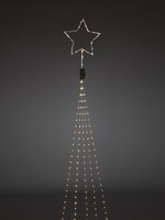 Konstsmide LED kerstverlichting boommantel met ster - 7,35 meter warm wit