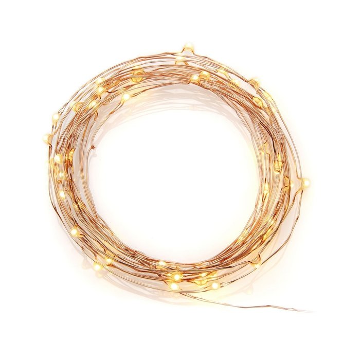 Konstsmide Konstsmide kerstverlichting - LED lichtsnoer met 100 kleine zeer warm witte lampjes voor buiten en binnen