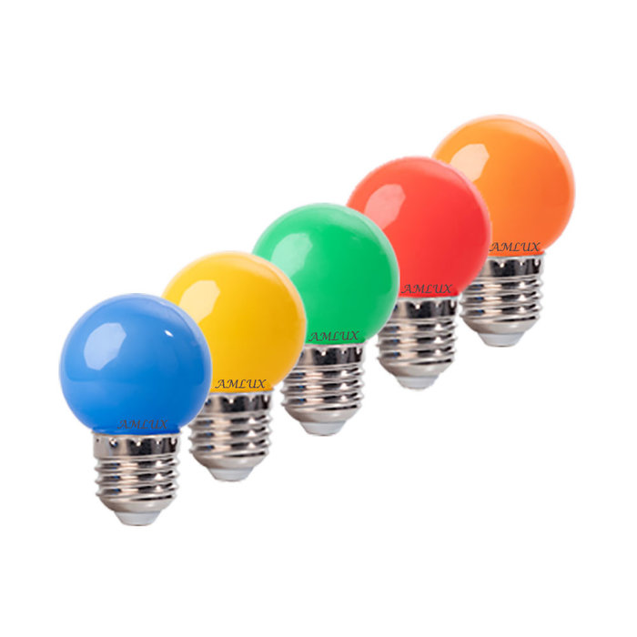Set van 20 LED lampen in 5 kleuren