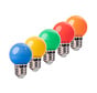Set van 10 LED lampen in 5 kleuren