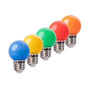 Amlux Set 5 gekleurde LED lampen - 5 kleuren