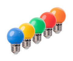 Amlux Set 5 gekleurde LED lampen - 5 kleuren