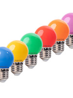 Set 40 gekleurde LED lampen - 6 kleuren