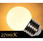 LED kogellamp - 2W - witte kap - E27 2650K