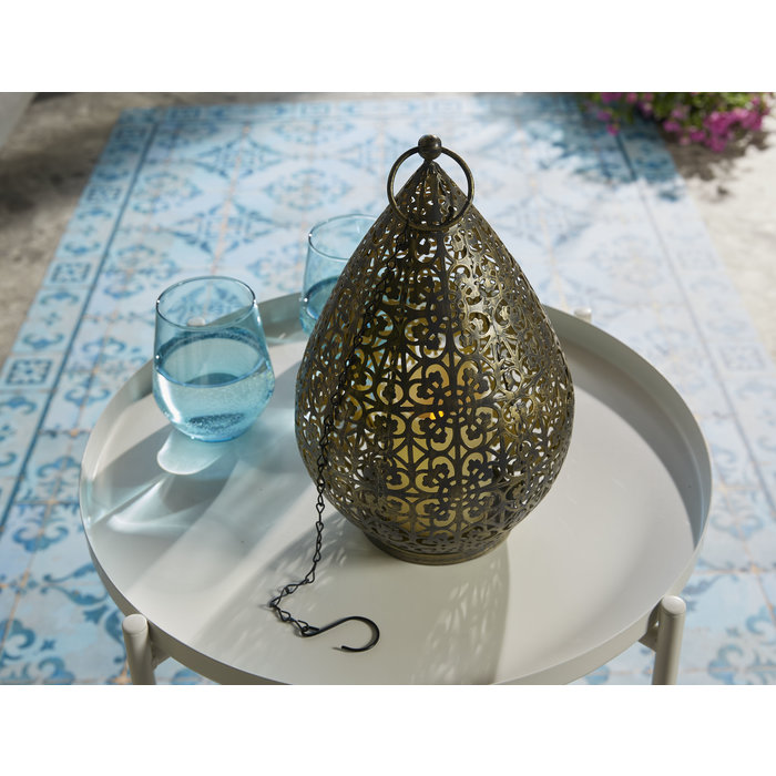 Luxform Accu/USB oplaadbare Oriental Palmyra tafel/hanglamp