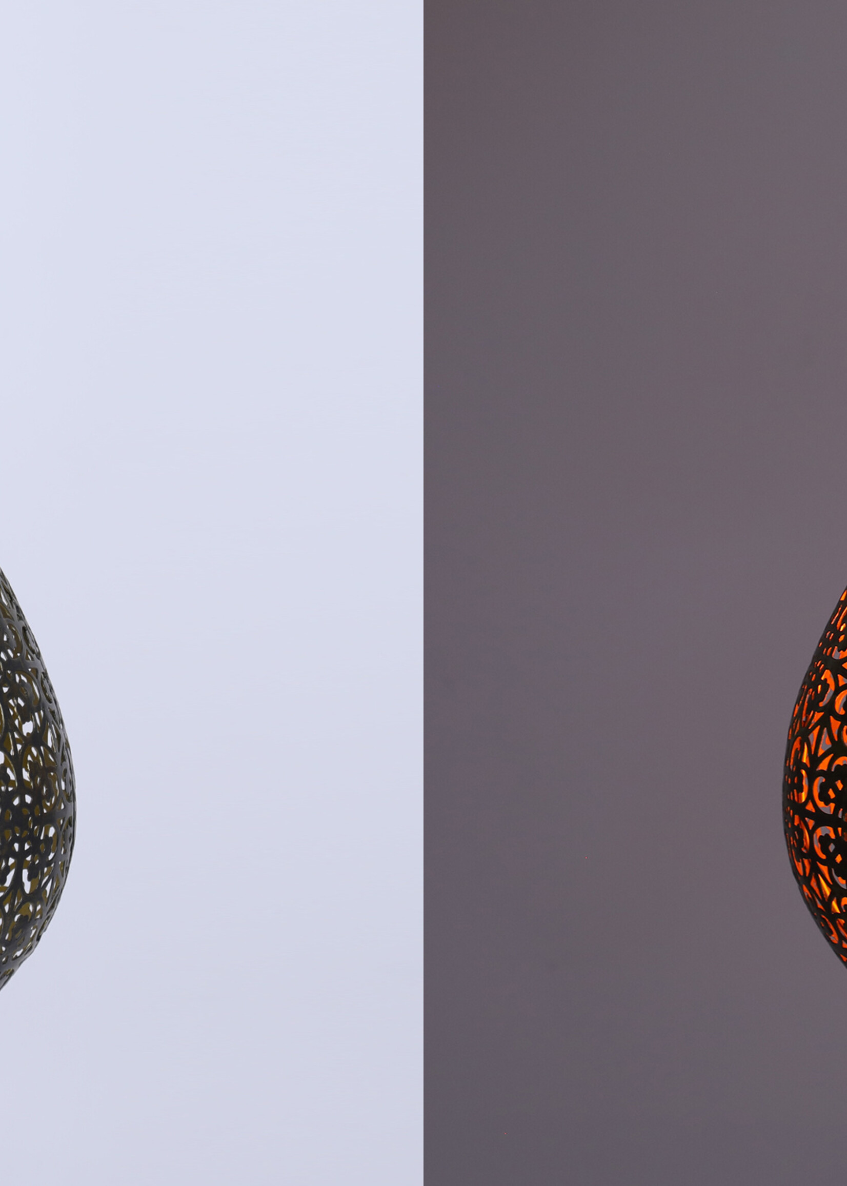 Luxform Accu/USB oplaadbare Oriental Palmyra tafel/hanglamp