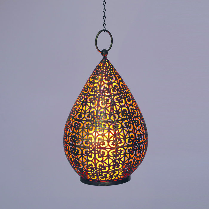 Luxform Accu/USB oplaadbare Oriental Palmyra tafel/hanglamp