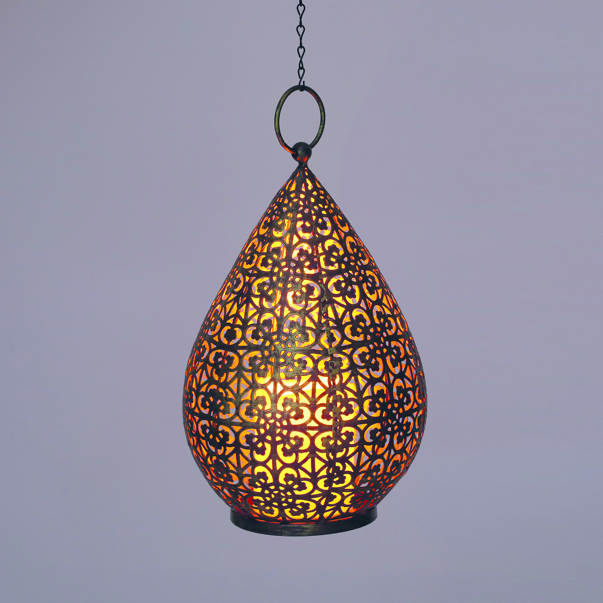 Luxform Accu/USB oplaadbare Oriental Palmyra tafel/hanglamp